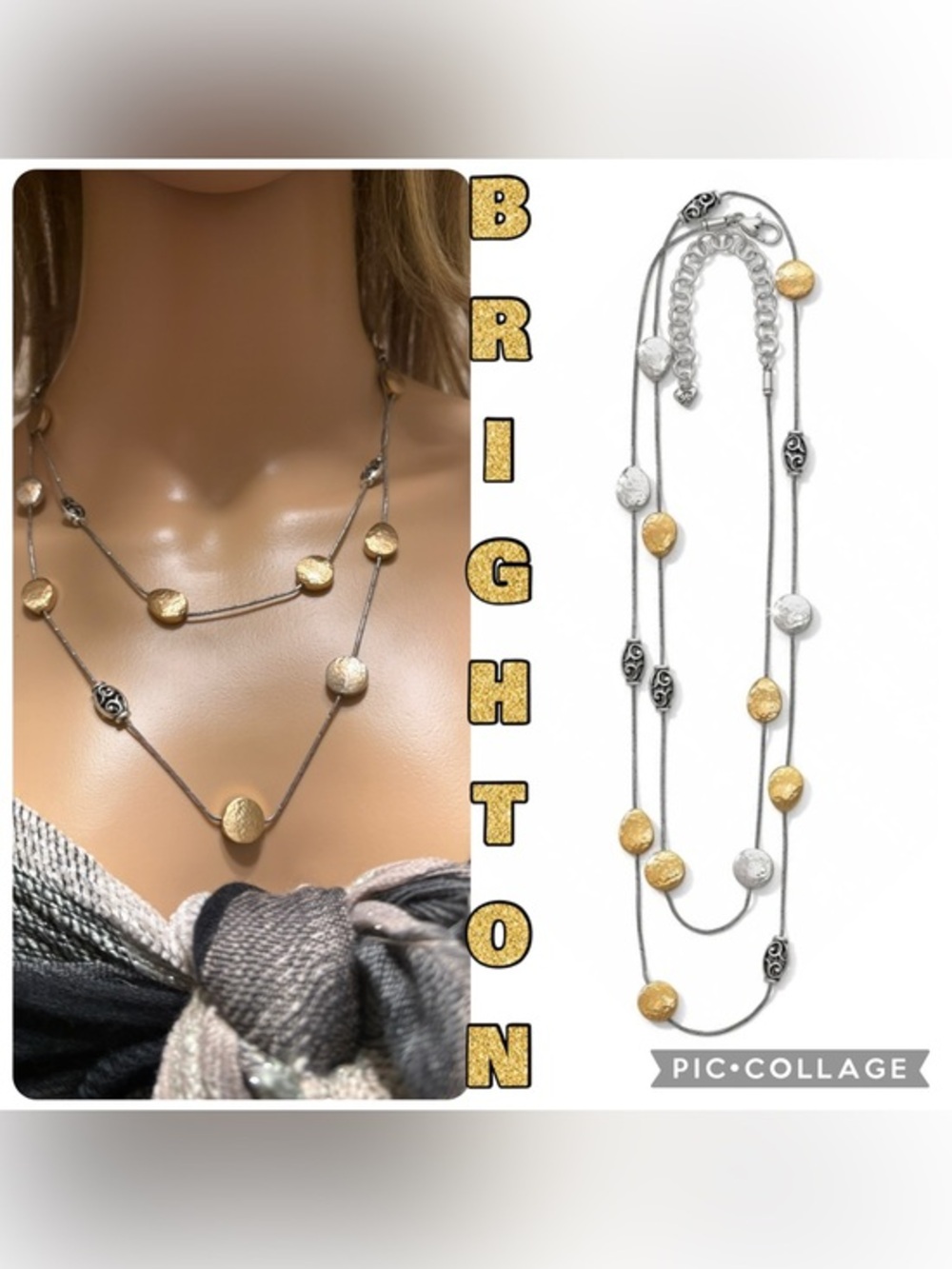 BRIGHTON MEDITERRANEAN Melange 2 Tone Long Necklace Website Price ($118)
NWOT